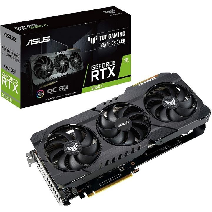 کارت گرافیک ایسوس مدل GeForce TUF-RTX 3060 Ti-O8G-V2-Gaming