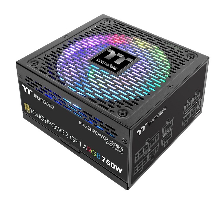 منبع تغذیه ترمالتیک مدل Thermaltake TOUGHPOWER GF1 ARGB 750W GOLD - Image 2